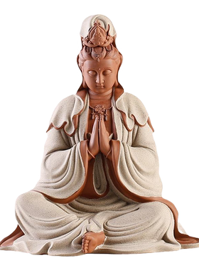 晨翔陶瓷祈福观音佛像家用供奉