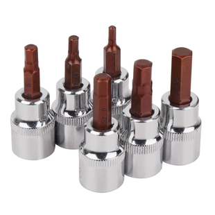 中飞内六角套筒t25t30t40t45梅花一字十字批头内六花旋具套筒工具