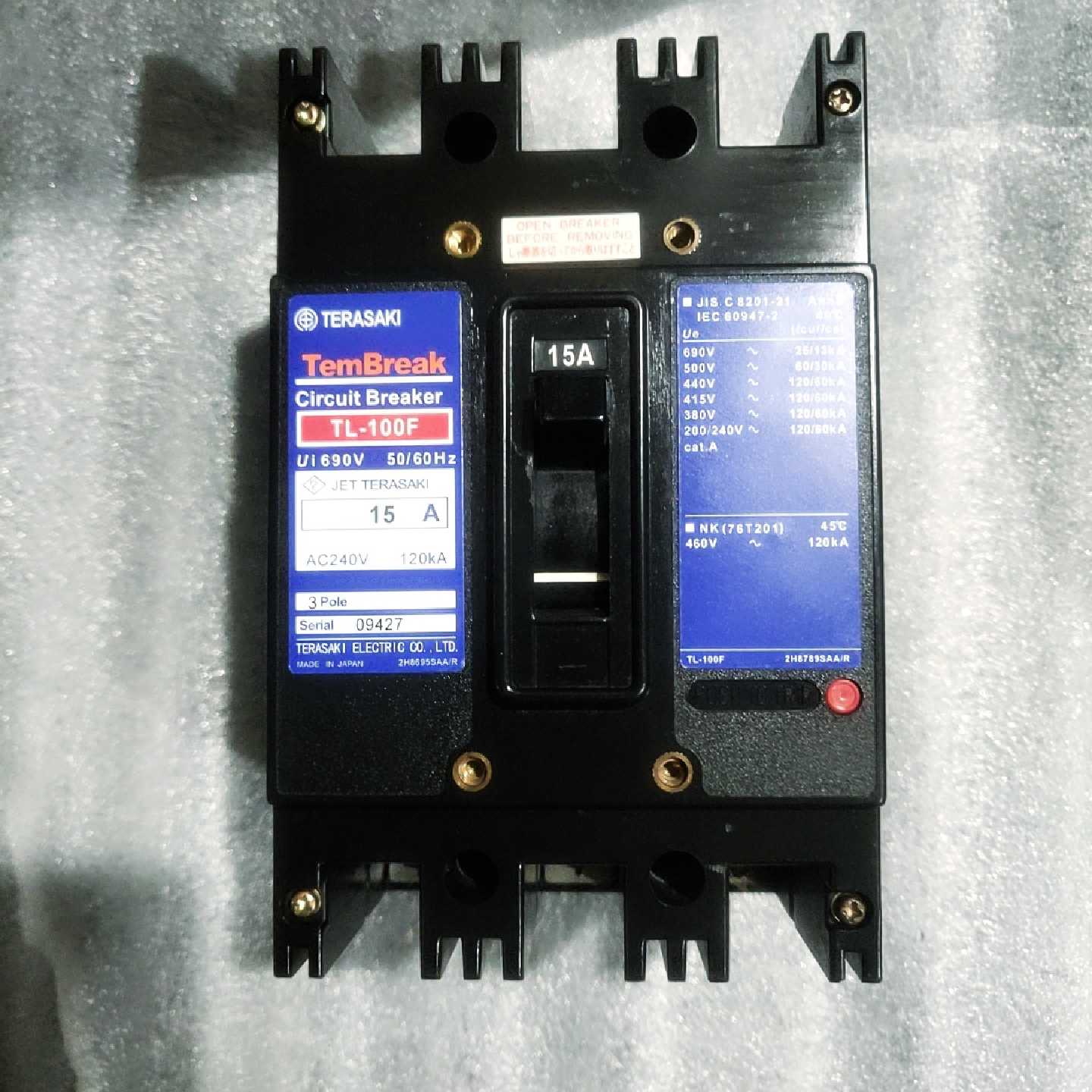 议价TERASAKI TL-100F  15A 3PM - 实物图
