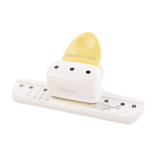 可得优多功能打孔器小孔装订环5mm手账A5a7打洞器小型3孔活页本圆环打孔器手工打眼洞a4纸活页纸手动压孔90G7