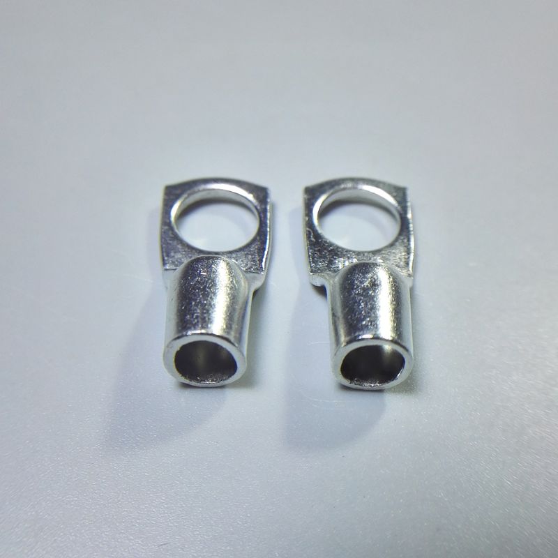 SC窥口铜鼻子10-4/5/6/8/10紫铜铜接线鼻铜线冷国标端子加厚压耳