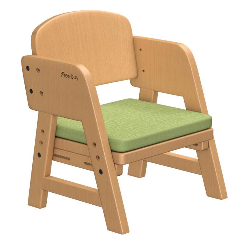 Aooboy日式儿童椅靠背椅实木可升降家用学习小椅子宝宝板凳幼儿园