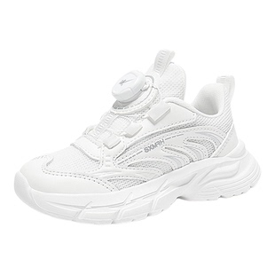 双星童鞋女童小白鞋2026春秋新款网面透气男童运动鞋中大童老爹鞋