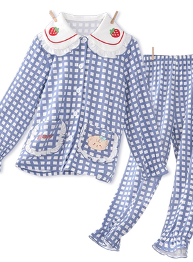 棉奇熊莫代尔春夏家居服套装