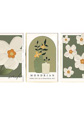 客厅装饰画晶瓷画植物花卉