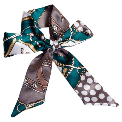 丝巾长条蝴蝶结发带系脖丝巾批发