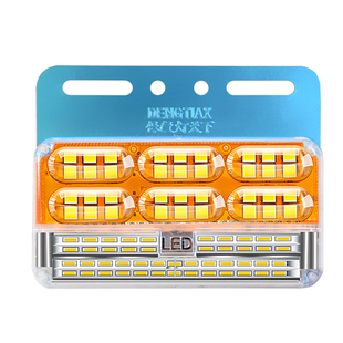 24v大货车边灯腰灯led超亮强光防水新款三排照地挂车示宽灯转向灯