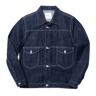 秋冬季美式复古重磅牛仔牧场夹克