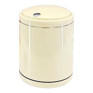 桌面垃圾桶2025新款按压式带盖纸篓家用卧室办公室专用小号卫生桶