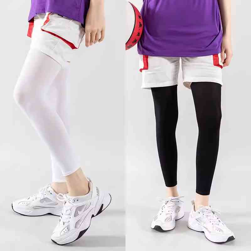 腿套夏季高尔夫防晒袜户外骑行运动跑步护腿护膝女冰袖冰丝腿袖男