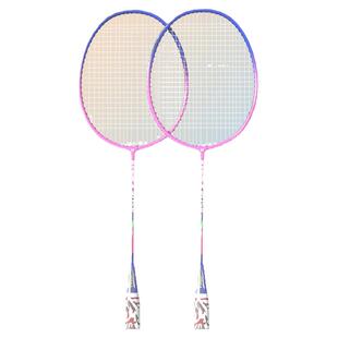 羽毛球合金一体式双拍套装高弹性防滑耐磨轻盈便携初学者男生女生