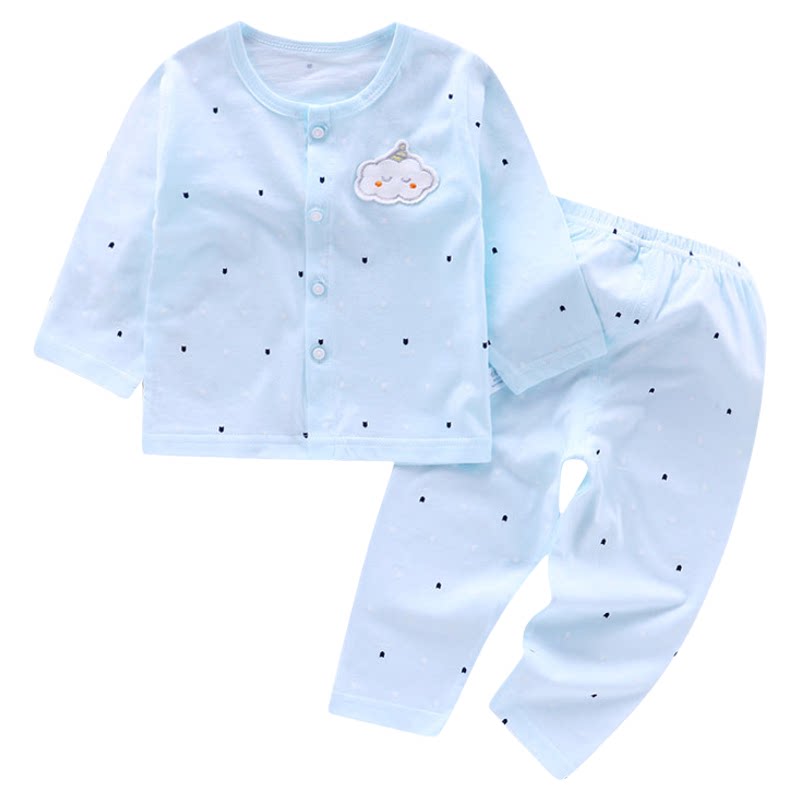 夏季婴幼儿内衣空调服新生儿内裤宝宝衣服儿童家居服套装可爱