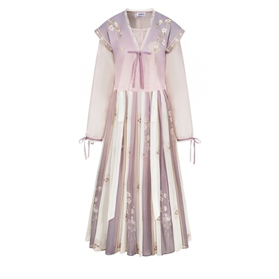 云藏月绣原创齐腰唐褙子圆领短衫