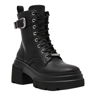 [25秋冬新款]厚底Steve Madden思美登BRAKER朋克扣带增高马丁靴女