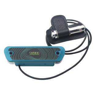 民谣古典木吉他音孔拾音器 打板指弹原声压感麦克风主动拾音表演