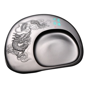 安徽歙砚天然原石砚台 龙腾四海 书法绘画专用文房四宝磨墨送礼