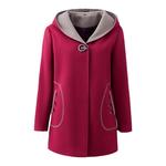 中老年女装春秋装胖妈妈特加肥加大码毛呢外套高贵洋气200斤风衣