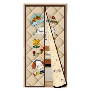 冬季棉门帘加厚防寒隔断帘保暖磁吸空调帘免打孔防风隔音保温挂帘