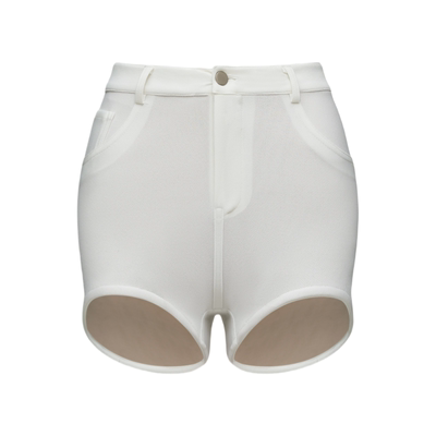 逆天大长腿高腰包臀显腿长热裤