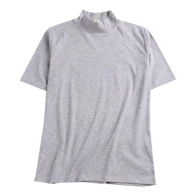 纯棉五分袖气质薄款中领罗纹女