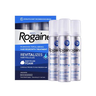 美国Rogaine培健落健5%米诺地尔酊生发泡沫男性防脱发增发育发液