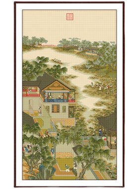 客厅免费补发绣布纯棉绣布