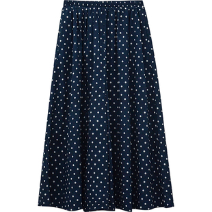 333sss 是裙裤耶！chao薄~复古日系波点半身裙裤长款阔腿裤子女夏