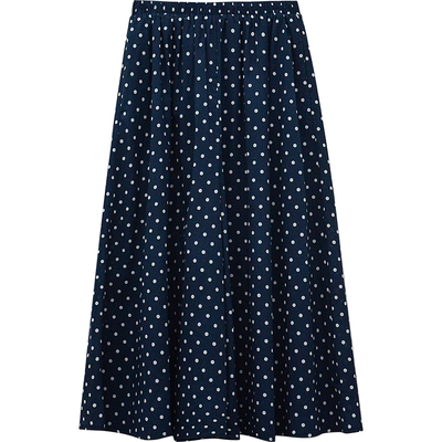 333sss 是裙裤耶！chao薄~复古日系波点半身裙裤长款阔腿裤子女夏