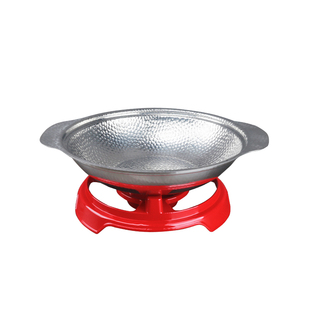 加厚不锈钢饭店小炒肉干锅专用酒精炉固体酒精炉具农家乐地锅套装