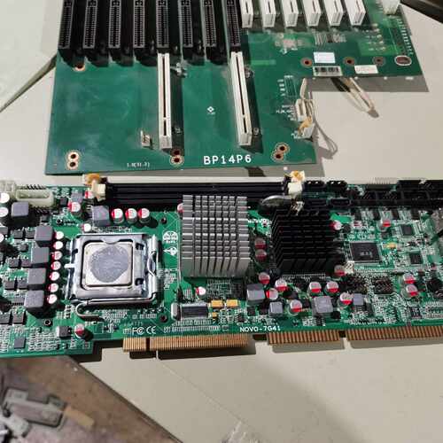 询原装华北NOVO-7G41双网口工控主板 G41主板