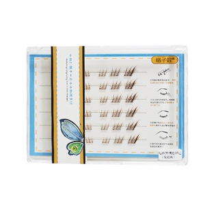 自然斜飞焦糖色苏妲己狐系假睫毛免胶水婴儿弯上眼睫毛棕色短款女