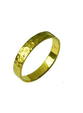 宝颂坊情侣足金锤纹戒指新推优惠