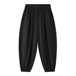 ei童装儿童休闲长裤2025秋装新款中大童宽松运动裤子束脚卫裤