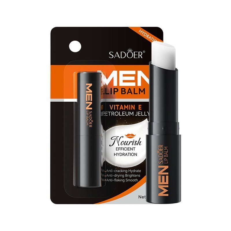 SADOER 男士维他命E润唇膏2.7g蜂蜜保湿防唇干裂持久敏感性肤质版