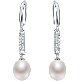 蔻润凌晨天然淡水珍珠耳钉银耳饰耳环耳钩女百搭京润珍珠节日礼物