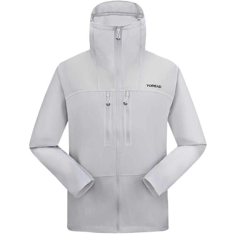 探路者皮肤衣男2025新款户外防晒UPF50+轻薄透气可收纳防晒服女