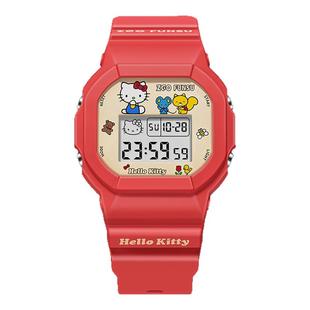 hellokitty凯蒂猫手表生日礼物女生儿童实用新年红色马年本命年