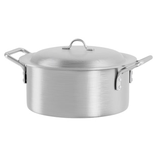 特厚炖锅家用大容量煮粥锅商用卤肉锅老式纯铝汤锅带盖燃气灶通用