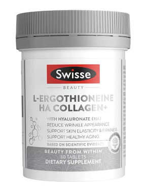 Swisse麦角硫因超光瓶玻尿酸30粒