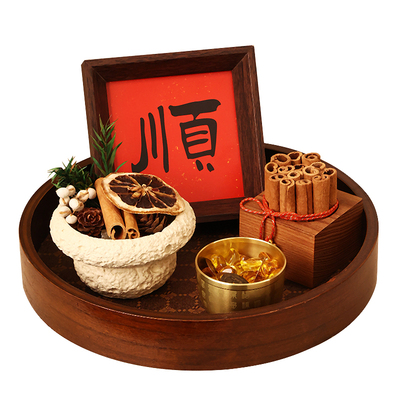 乔迁之喜装饰品创意柴火摆件