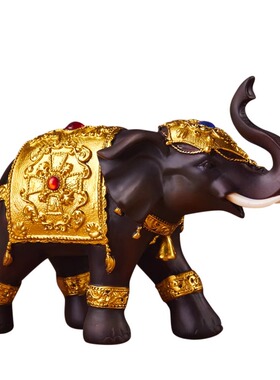 桌面招财大象树脂泰国风格