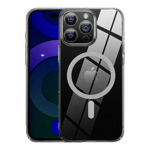 麦麦米适用苹果16ProMax手机壳新款透明磁吸MagSafe超轻薄iPhone15Plus精孔全包防摔时尚高级感保护套