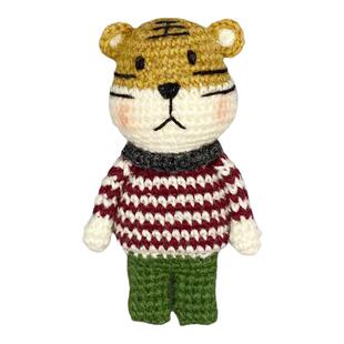 大衣配饰挂件手工羊毛线钩针编织原创设计呛口小辣椒同款老虎胸针