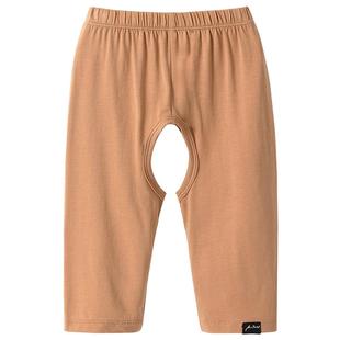 男宝宝开裆裤夏季婴儿裤子莫代尔冰丝夏天薄款男童女长裤儿童睡裤