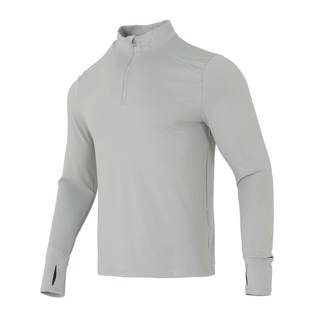 安德玛运动长袖T恤男2026新款跑步健身运动服半开拉链速干上衣男