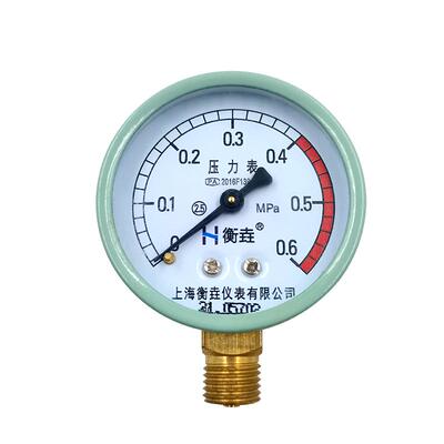 上海牌铜接头压力表精准测压