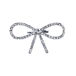 高档超闪水钻小蝴蝶结胸针女毛衣外套别针胸花装饰连衣裙西装扣针