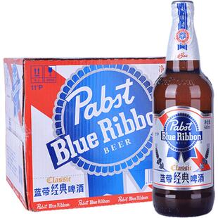 Blue Ribbon/蓝带啤酒经典11度啤酒瓶装640mlx12瓶玻璃瓶整箱