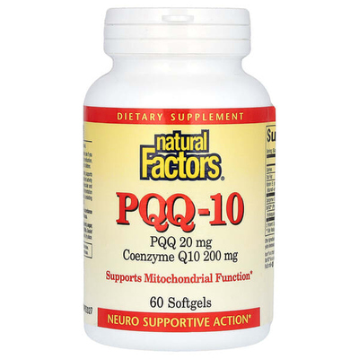 Natural factors辅酶Q10+PQQ线粒体双效养护