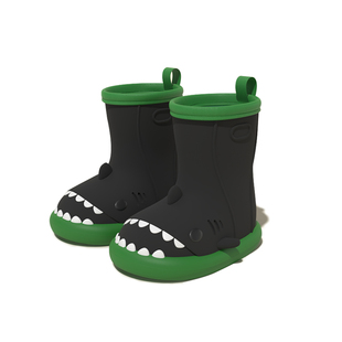 babycrayon儿童雨鞋男孩雨靴女款水鞋中大童可爱女童宝宝男童